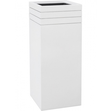 line-up-tall-planter-matt-white